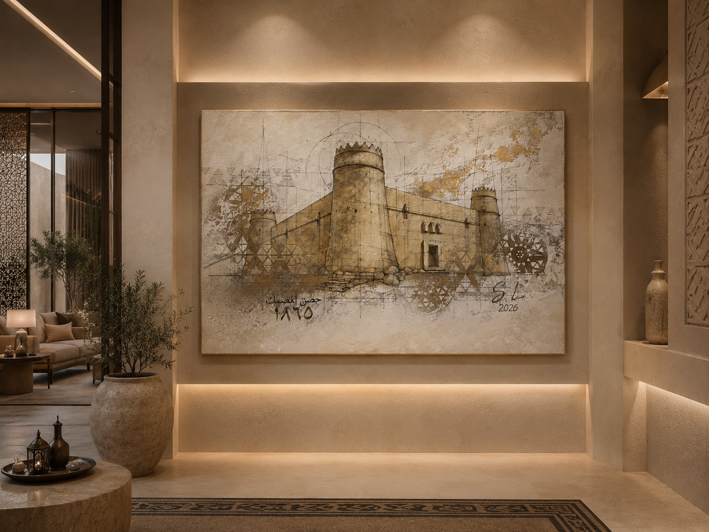 Masmak Fortress interior visualisation